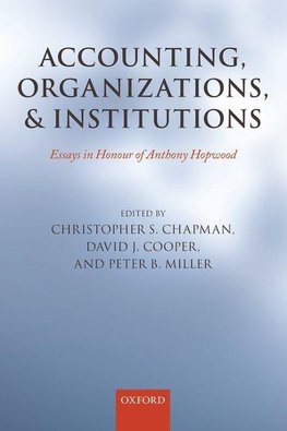 Accounting, Organizations, and Institutions