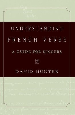 Hunter, D: Understanding French Verse