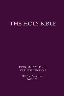 HOLY BIBLE KJV VERSELESS /E