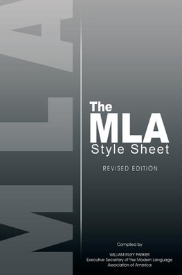 MLA STYLE SHEET