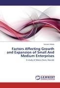 Factors Affecting Growth and Expansion of Small And Medium Enterprises