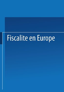 Fiscalité en Europe