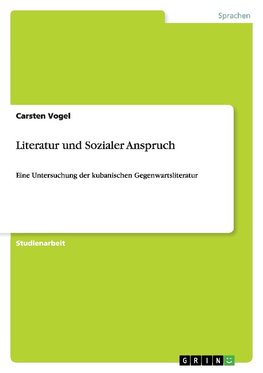 Literatur und Sozialer Anspruch