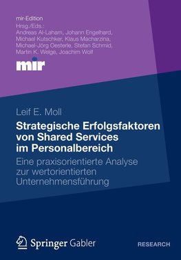 Strategische Erfolgsfaktoren von Shared Services im Personalbereich