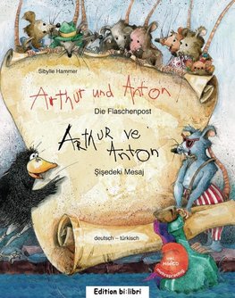 Arthur und Anton: Die Flaschenpost. Deutsch-Türkisch