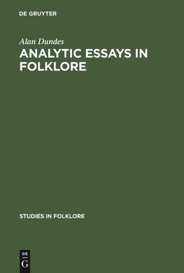 Analytic Essays in Folklore