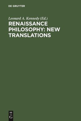 Renaissance Philosophy: New Translations