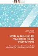 Effets de taille sur des membranes fluides d'étendue finie