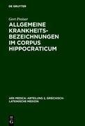 Allgemeine Krankheitsbezeichnungen im Corpus Hippocraticum