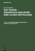 Die Transzendentalienlehre im Corpus Aristotelicum