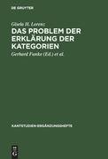 Das Problem der Erklärung der Kategorien