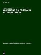 Questions on Form and Interpretation