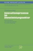 Innovationsprozesse im Dienstleistungssektor