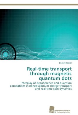 Real-time transport through magnetic quantum dots