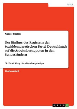 Der Einfluss des Regierens der Sozialdemokratischen Partei Deutschlands auf die Arbeitslosenquoten in den Bundesländern