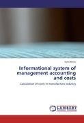 Informational system of management accounting and costs