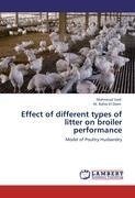 Effect of different types of litter on broiler performance