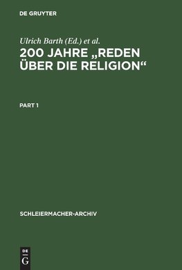 200 Jahre "Reden über die Religion"