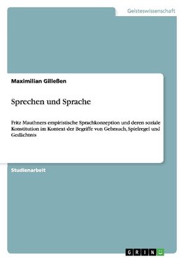 Sprechen und Sprache