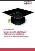 Decisión de continuar estudios superiores