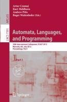 Automata, Languages, and Programming