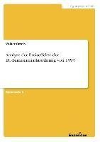 Analyse der Preiseffekte der EU-Bananenmarktordnung von 1993