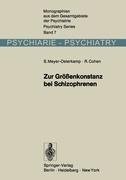 Zur Größenkonstanz bei Schizophrenen