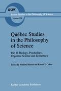 Québec Studies in the Philosophy of Science