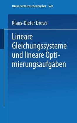 Lineare Gleichungssysteme und lineare Optimierungsaufgaben