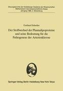 Der Stoffwechsel der Plasmalipoproteine und seine Bedeutung für die Pathogenese der Arteriosklerose