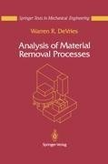 Analysis of Material Removal Processes