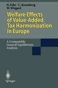 Welfare Effects of Value-Added Tax Harmonization in Europe