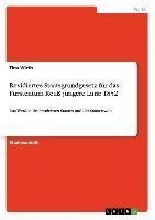 Revidiertes Staatsgrundgesetz für das Fürstentum Reuß jüngere Linie 1852