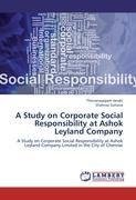 A Study on Corporate Social Responsibility at Ashok Leyland Company