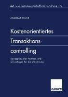 Kostenorientiertes Transaktionscontrolling