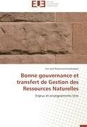 Bonne gouvernance et transfert de Gestion des Ressources Naturelles