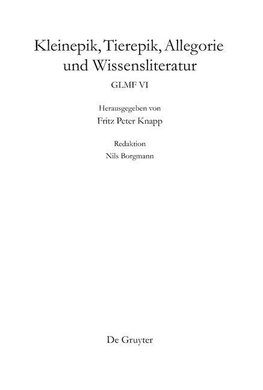 Kleinepik, Tierepik, Allegorie und Wissensliteratur