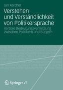 Verstehen und Verständlichkeit von Politikersprache