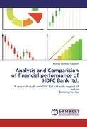 Analysis and Comparision of financial performance of HDFC Bank ltd.