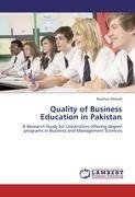 Quality of Business Education in Pakistan