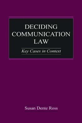 Ross, S: Deciding Communication Law