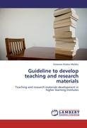 Guideline to develop teaching and research materials