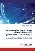 Burnishing of Engineering Materials: Process Optimisation (DOE) & Maps