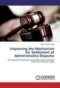 Improving the Mechanism for Settlement of Administrative Disputes