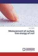 Measurement of surface free energy of nail