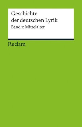 Holznagel, F: Geschichte der deutschen Lyrik