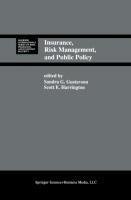 Insurance, Risk Management, and Public Policy