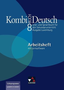 Kombi-Buch Deutsch 8 Arbeitsheft Ausgabe Luxemburg