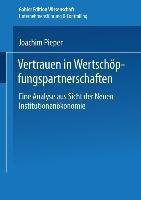 Vertrauen in Wertschöpfungspartnerschaften