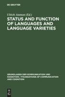 Status and Function of Languages and Language Varieties